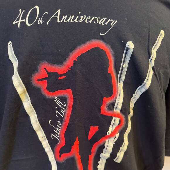CONCERT TEE * JETHRO TULL 40th ANNIVERSARY TOUR * WORLD TOUR 2008 * SIZE 2XL - Picture 3 of 4